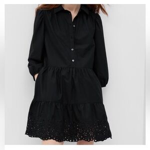 Gap tiered eyelet shirtdress